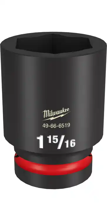 One Day Deal Milwaukee Tool 49-66-6519 SHOCKWAVE Impact Duty 1" Drive 1-15/16" Deep 6 Point Socket