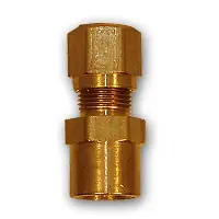 Mid-America Fittings NT66-86 Adapter, 1/2 in Tube OD x 3/8 in FNPT, Brass Professional Grade