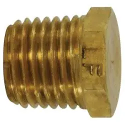 Seasonal Sale AMC 706121-12 Cored Hex Head Plug, 3/4 in MPT, Brass
