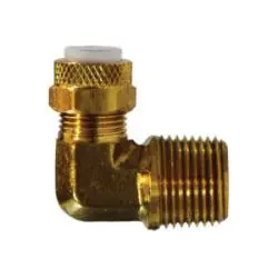 Budget Midland Metal 269PF-6B Male Elbow, Flareless, 3/8 x 1/4 Pf Elbow Tube To Mpt, Brass Fittings