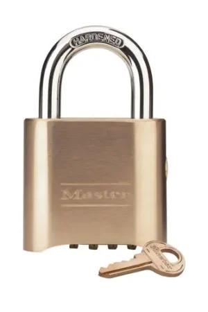Certified Master Lock 176 Brass Reset Combo Lock Key Override Key Sold Sep (6 EA)