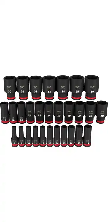 Special Discount Milwaukee Tool 49-66-7015 29PC SHOCKWAVE Impact Duty 1/2" Drive Metric Deep 6 Point Socket Set