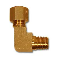 Midland Metal 284X2X1 MAF/USA Precision Grip Fittings - Elbows, MAF/USA COMPRESSION, 1/8x1/16 Pg Elbow Ma, MAF/USA Brass Fittings Don't Miss Out