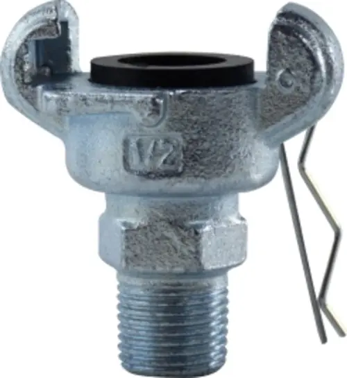 Trending Midland Metal ME-100-SP Universal Coupler, 1 in Twist Claw x 1 in MNPT, Iron