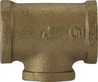 Limited Time Midland Metal 44302 Reducing Tee, 1-1/4 in 3/4 in 3/4 in, Bronze