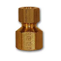 Mid-America Fittings 266X8 Adapter, 1/2 in Compression x 3/8 in FNPTF, Brass Deal