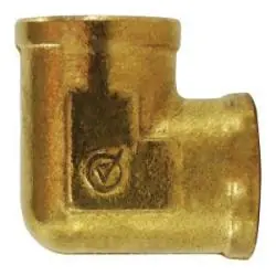 Final Sale AMC 706200-06 90 deg Pipe Elbow, 3/8 in FIP x 3/8 in FIP, Brass