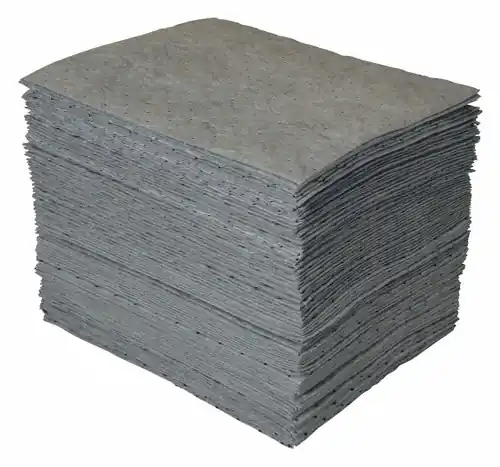 BRADY SPC ABSORBENTS Absorbent Pad,Universal,Gray,PK100 GP100 Same Day Shipping