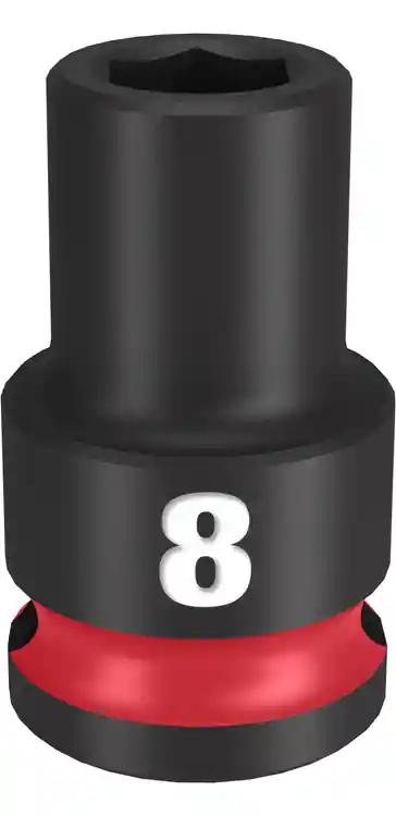 Authentic Milwaukee Tool 49-66-6132 SHOCKWAVE Impact Duty 3/8" Drive 8MM Standard 6 Point Socket