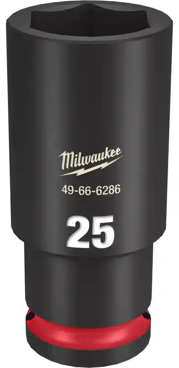 Milwaukee Tool 49-66-6286 SHOCKWAVE Impact Duty 1/2" Drive 25mm Deep 6 Point Socket Hot Picks