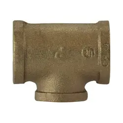 Trusted Brand Midland Metal 80106-080816 Reducing Tee, 1/2 in 1/2 in 1 in, Bronze