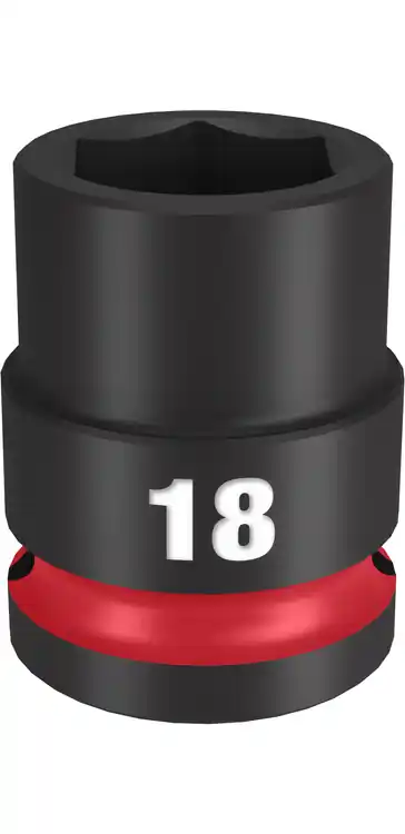 Premium Milwaukee Tool 49-66-6250 SHOCKWAVE Impact Duty 1/2" Drive 18MM Standard 6 Point Socket