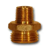 Midland Metal 76GH MAF/USA MGH x Male Pipe, MAF/USA GARDEN HOSE, 3/4Mht x 1/4Mpt Gh Adapt, MAF/USA Brass Fittings Brand New