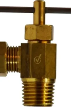 AMC 709103-0404 Needle Valve, 1/4 x 1/4 in Nominal, Compression x MIP, Brass Body Budget
