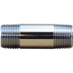 Order Now Midland Metal 41007 Pipe Nipple, 1/8 in MPT x 1/8 in MPT, 4 in, Brass, Chrome-Plated