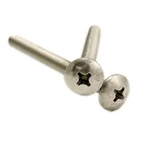 Discount 1/4"-20 x 3" Machine Screws, Phillips Truss Head, 316 Stainless Steel, Full Thread, Qty 100