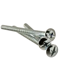 Exclusive Offer 3/8"-16 x 5" Machine Screws, Phillips/Slotted Combo Truss Head, Zinc Cr+3, Full Thread, Coarse (UNC), Qty 25