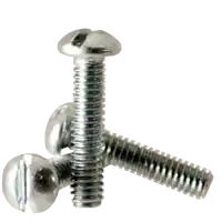 1/4"-20 x 3" Machine Screws, Slotted Round Head, Zinc Cr+3, Full Thread, Qty 100 Factory Price