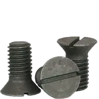 5/8"-11 x 1" Machine Screws, Slotted Flat Head Countersunk, Grade 2, Plain Finish, Coarse (UNC), Low Carbon Steel, Qty 50 Limited Time