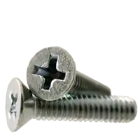 Get Yours 10-32 x 3" Machine Screws, Phillips Flat Head, Zinc Cr+3, Full Thread, Qty 100