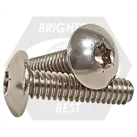 Fast Shipping 10-32 x 5/8" Machine Screws, Torx Drive Truss Head, T20 Drive 6-Lobe, 18-8 Stainless Steel A2, Full Thread, Qty 500