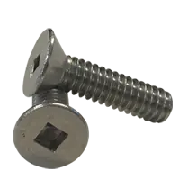 1/4"-20 x 1 1/2" Machine Screws, Square Drive Flat Head, 18-8 Stainless Steel A2, Full Thread, Qty 100 Don't Miss Out