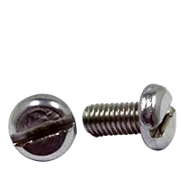 Exclusive Offer M8-1.25 x 100 mm Machine Screws, Slotted Pan Head, 18-8 Stainless Steel A2, Full Thread, DIN 85, Qty 50