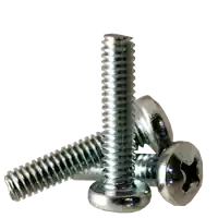 Save Now 10-32 x 1" Machine Screws, Phillips Pan Head, Zinc Cr+3, Full Thread, Qty 100