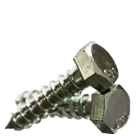 5/8"-5 x 2" Hex Lag Screws, Zinc Cr+3, Low Carbon Steel, Qty 25 Express Delivery