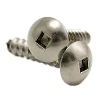 Direct From Factory 8 x 3/4" Self-Tapping Screws, Square Drive Truss Head, Type A, 18-8 Stainless Steel A2, Full Thread, Qty 1000