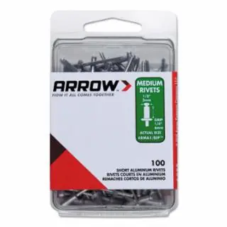 Same Day Shipping Arrow Fastener RMA1/8IP (100/Pc) Medium 1/8 Aluminum Rivet (1 PK)