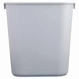 Rubbermaid Commercial FG295700GRAY Lg Rect Wstbskt Time-Limited
