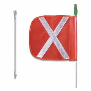 Checkers FS8XL-SPQD-O Wrng Whip8‘Light12" Orange Flagwht Xsplit P Holiday Sale