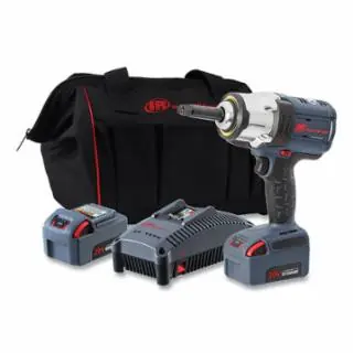 INGERSOLL RAND POWER TOOLS/HOISTS/AIR MOTORS 1/2" 20V IMPACT KIT 2 BATTERIES 2" ANVIL New Arrival