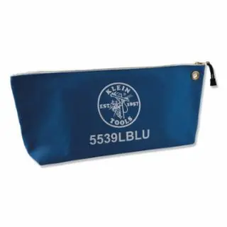 Klein Tools 5539LBLU Zipper Bag, Large Canvas Tool Pouch, 18-Inch, Blue Place Order