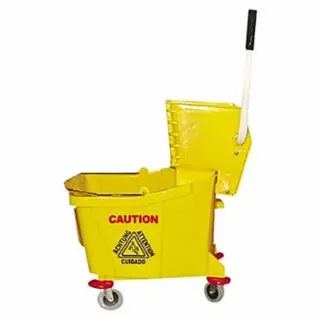 Magnolia Brush 6035-3 26-35Qt. Plastic Mop Bucket W/Wringer Hassle-Free Returns