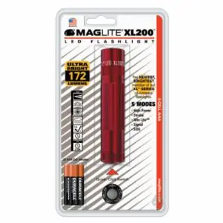 Mag-Lite XL200-S3036 Maglite XL200 3 Cell Aaaled Flashlight Red Markdown
