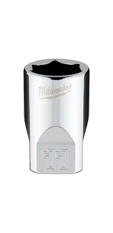 Milwaukee Tool 45-34-9037 1/4" Drive 11mm Metric Socket with FOUR FLAT Sides Time-Limited
