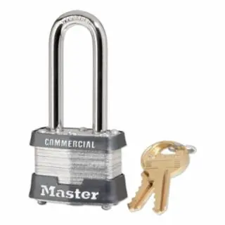 New Release Master Lock 3KALF-2095 4Pin Tumbler Padlock Keyed Alike W/1-1/2"Shackle