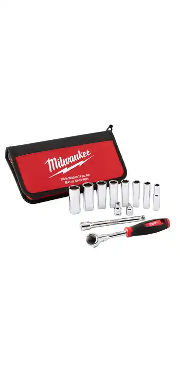 Fan Favorite Milwaukee Tool 48-22-9001 12pc 3/8" Drive Metric Socket Set