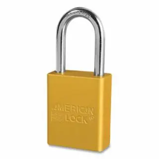 American Lock A1106KAW6000YLW Yel Andzd Al Safety Padlock 1-1/2In Shackle Ka Luxury