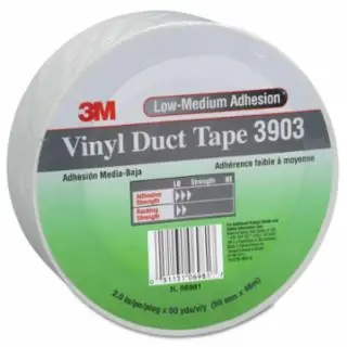 Mega Sale 3M 7100145924 3M Vinyl Duct Tape 3903Black 2"X50 Yds (1 RL)