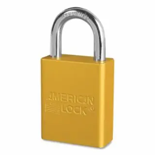 American Lock A1105KAYLW-44884 Gold Safety Padlock Keyed Alike Aluminum- Body Brand New