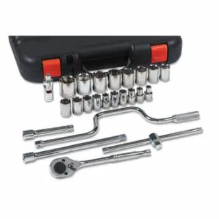 25 PIECE 1/2" DR. SAE SOCKET SET 12 PT. Best Choice