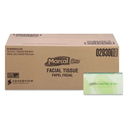 Order Now Marcal Paper MRC2930 C-Fluff Out Facial Tissue 30/100 Ct (1 CA)