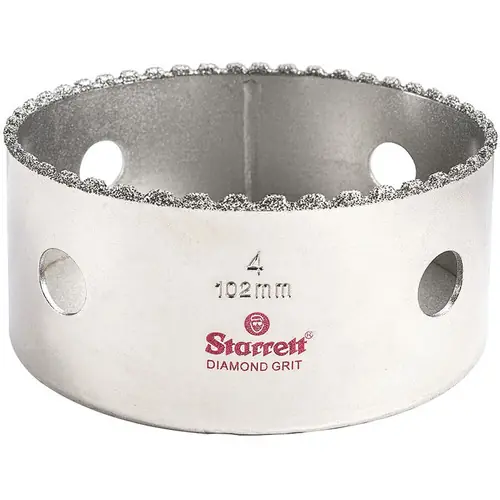 L.S. Starrett KD0400-N Diamond Grit Hole Saw 4" - 102 mm Diameter Clearance