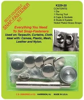 Top Rated C.S. Osborne K229-20 Set-Iy-Yourself Snap-Fastener Kit Baby Snaps (1 KT)