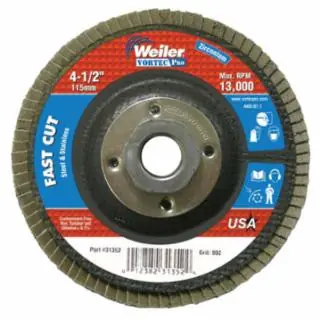 Fast Shipping Weiler 31352 4-1/2" Wolverine Angled 80Z 5/8"-11 Unc Nut