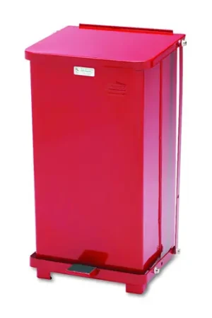 Low Price Rubbermaid Commercial FGST12EPLRD Defenders Sq Step Can 25L/6.5G