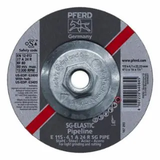 Pferd 63405 4-1/2 x 1/8 x 5/8-11 T27Ppl Whl 4.1 mm A24 R Sg Best Price